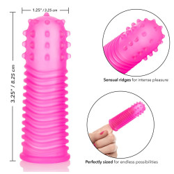 Calexotics Gaine pour Doigt Finger Tingler Rose x2